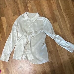 Reformation Cream Button Down Shirt